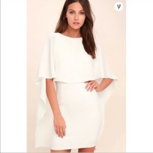 Lulus White Backless dress size medium